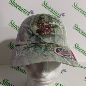 Black Clover Hat Live Hunt Lucky Cap Ladies Womens Mossy Oak Camouflage Camo